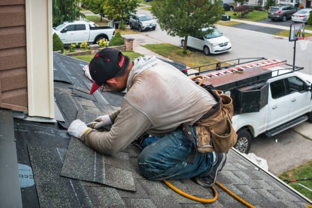 Professional Flat Roof Repair technician working in Thompsontown, PA